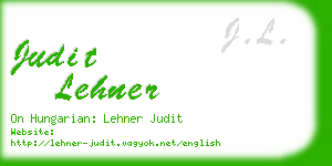 judit lehner business card